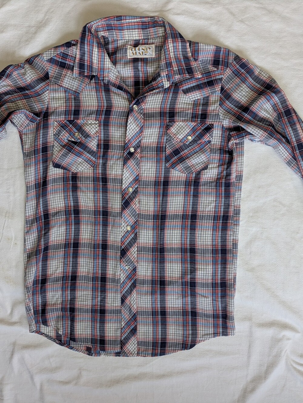 Vintage Pearl Snap Lightweight Size Large